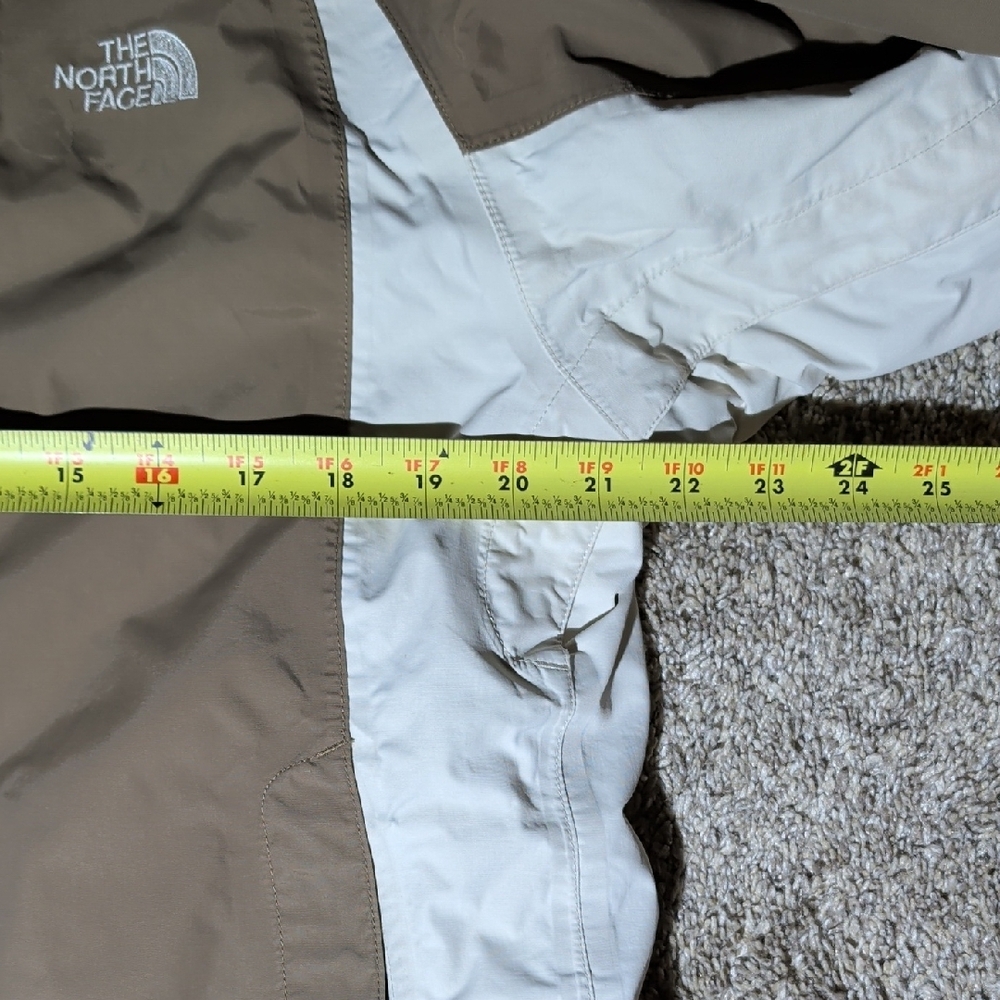 The North Face Taupe Jacket with White Side Panels - Picture 14 of 14